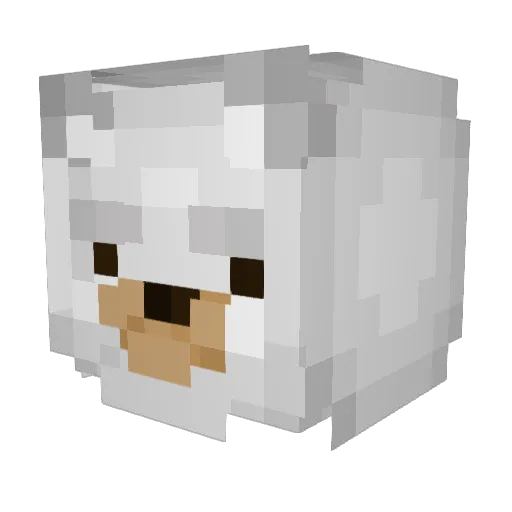 JESUS6081 Minecraft avatar head, 3D render