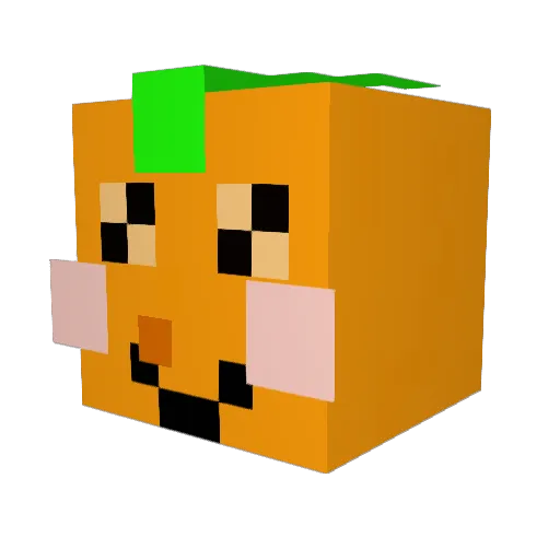JET1370 Minecraft avatar head, 3D render
