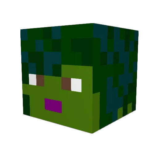 JEWSYJOE Minecraft avatar head, 3D render