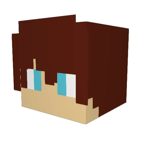 JEWerner Minecraft avatar head, 3D render
