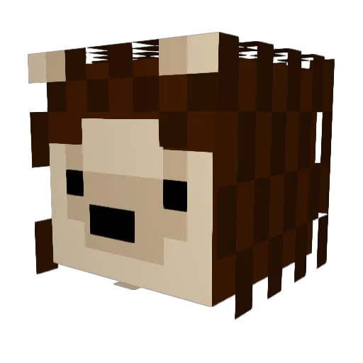 JEZ_u Minecraft avatar head, 3D render