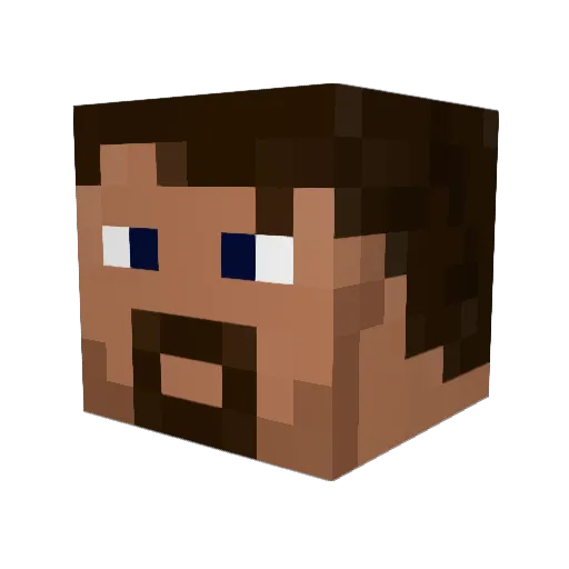 JF1tz Minecraft avatar head, 3D render