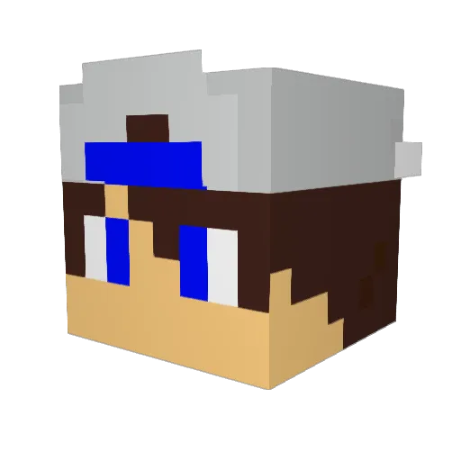 JF2357 Minecraft avatar head, 3D render