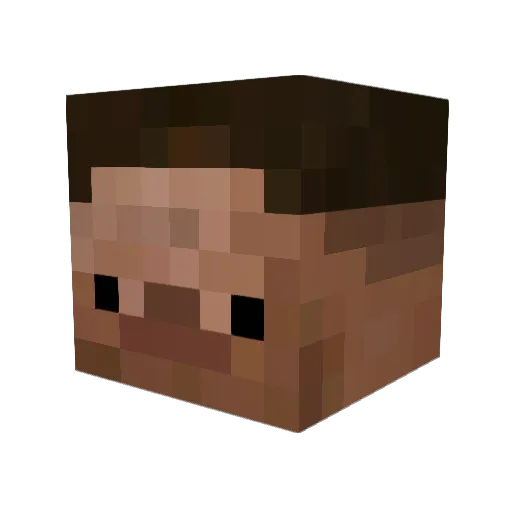 JFERBO Minecraft avatar head, 3D render