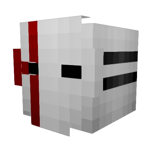 JFI_Realm Minecraft avatar head, 3D render