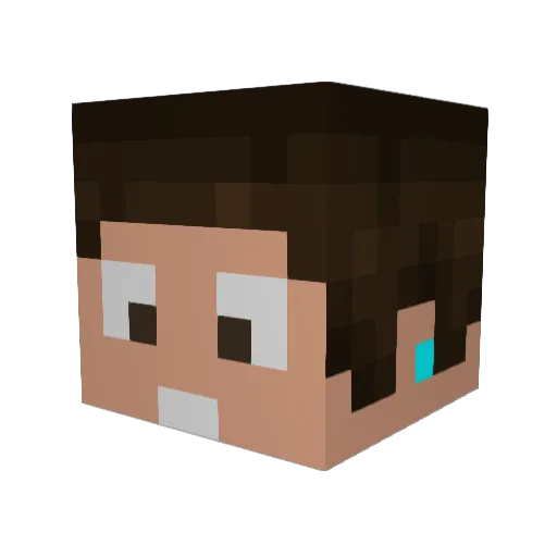 JFKennedy007 Minecraft avatar head, 3D render