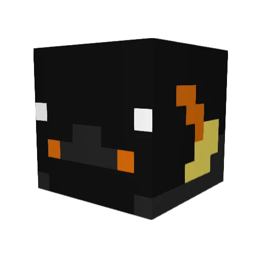 JFPP Minecraft avatar head, 3D render