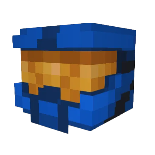 JFROG152 Minecraft avatar head, 3D render