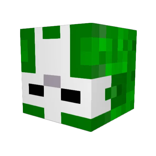 JFZE Minecraft avatar head, 3D render