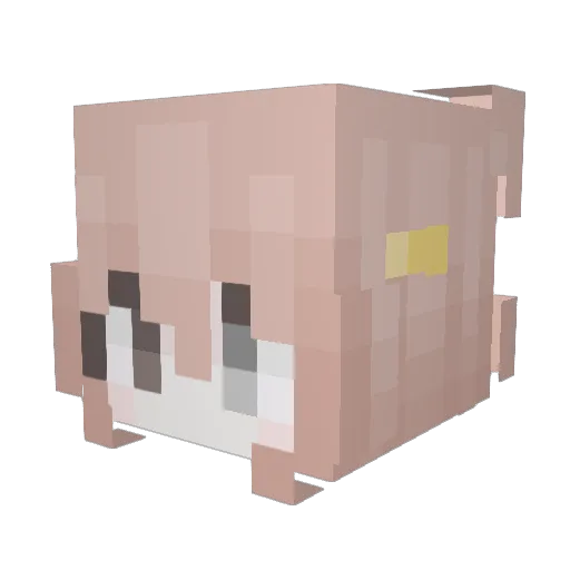 JForHideen Minecraft avatar head, 3D render