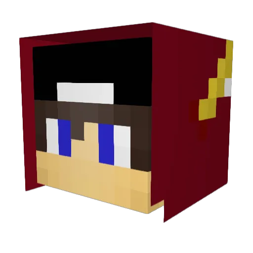 JFran12 Minecraft avatar head, 3D render