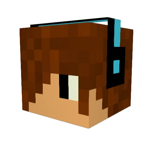 JFrizzY Minecraft avatar head, 3D render