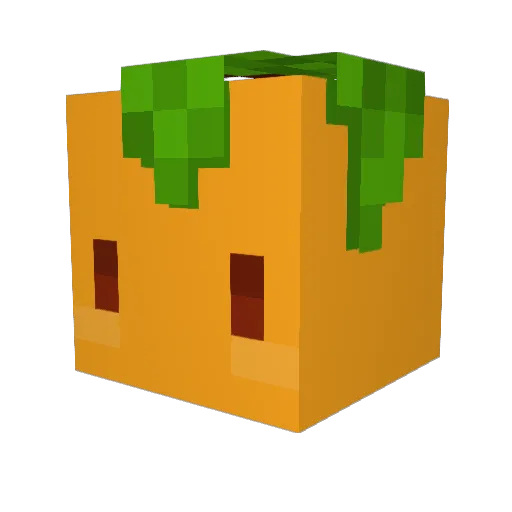 JFruitBox Minecraft avatar head, 3D render