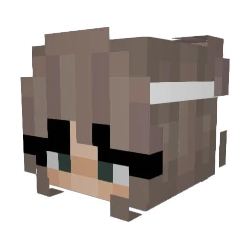 JGBedrock Minecraft avatar head, 3D render