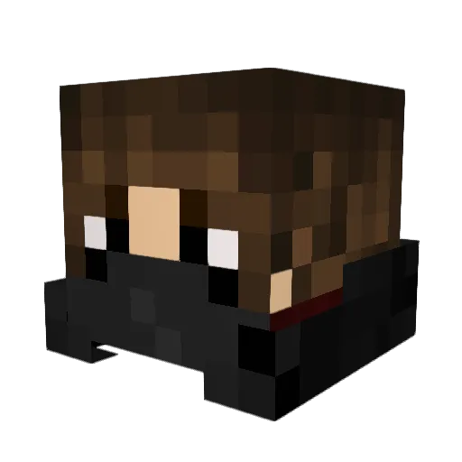JGDT20 Minecraft avatar head, 3D render