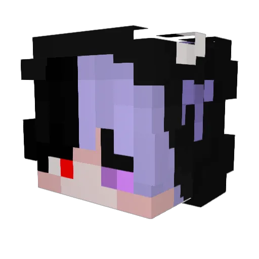 JGIH7500 Minecraft avatar head, 3D render