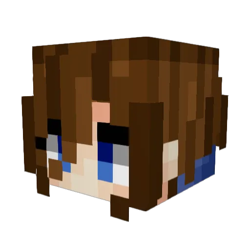 JGKK011 Minecraft avatar head, 3D render