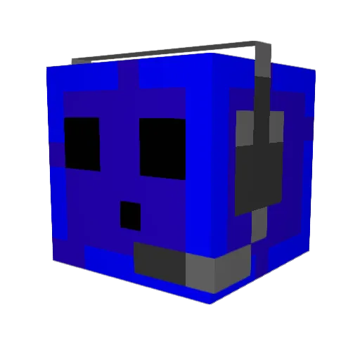 JGKR_Gaming Minecraft avatar head, 3D render