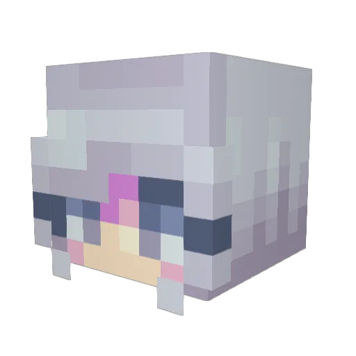JGMG Minecraft avatar head, 3D render