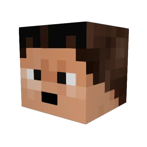 JGMerritt Minecraft avatar head, 3D render