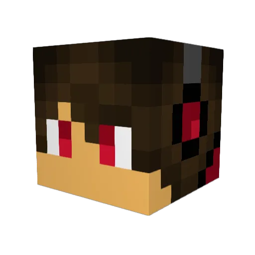 JGSlayer Minecraft avatar head, 3D render