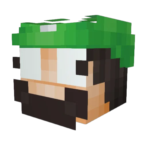 JGTekkz Minecraft avatar head, 3D render