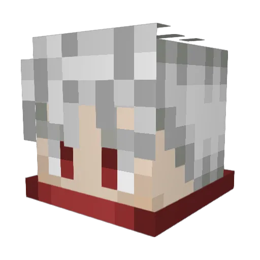 JG_B4N Minecraft avatar head, 3D render