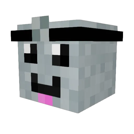 JGameGo Minecraft avatar head, 3D render
