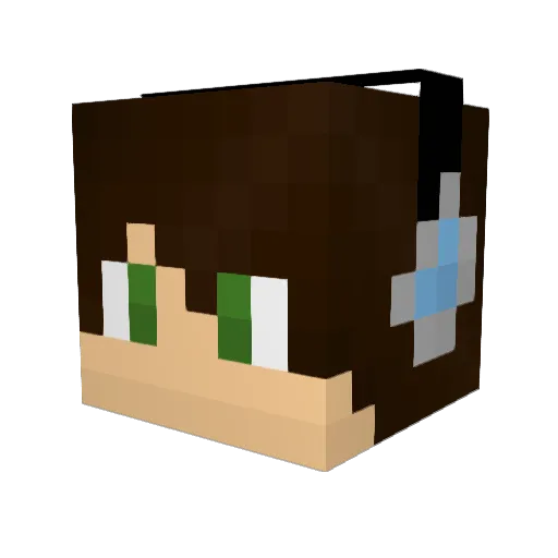 JGame__HD Minecraft avatar head, 3D render