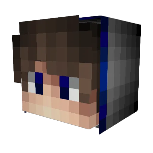 JGaming Minecraft avatar head, 3D render