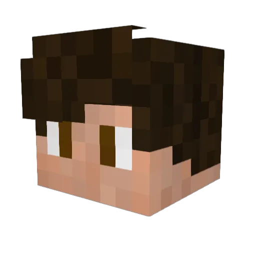 JGatella Minecraft avatar head, 3D render