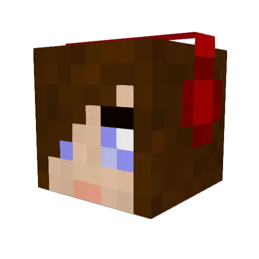 JGirl10 Minecraft avatar head, 3D render