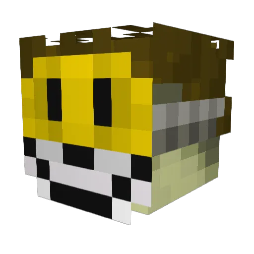 JGlick Minecraft avatar head, 3D render