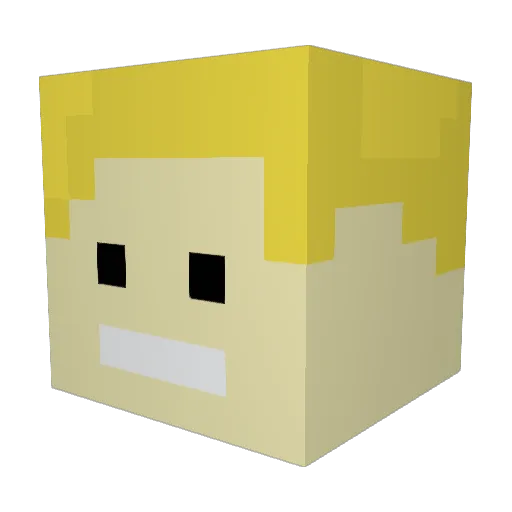 JGraham1995 Minecraft avatar head, 3D render