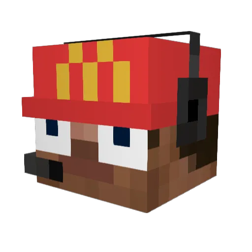 JHCasa Minecraft avatar head, 3D render