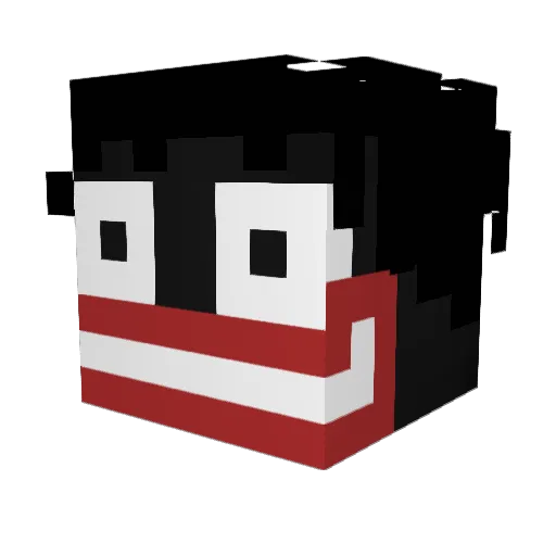 JHDMyers Minecraft avatar head, 3D render