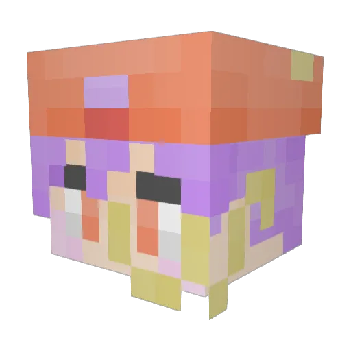 JHI27 Minecraft avatar head, 3D render