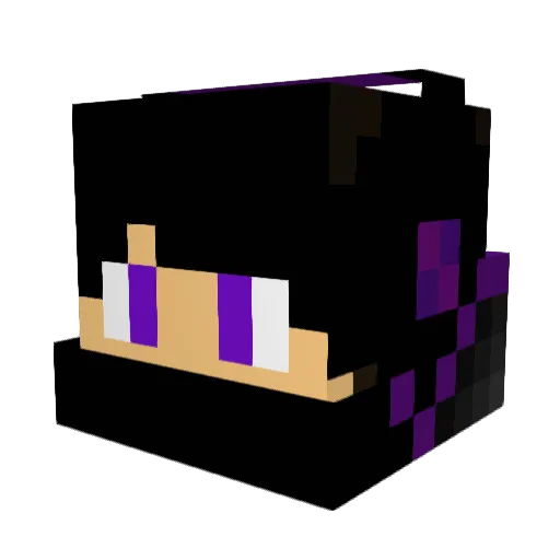 JHIN4A Minecraft avatar head, 3D render