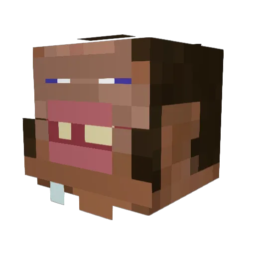 JHINGOOR775 Minecraft avatar head, 3D render