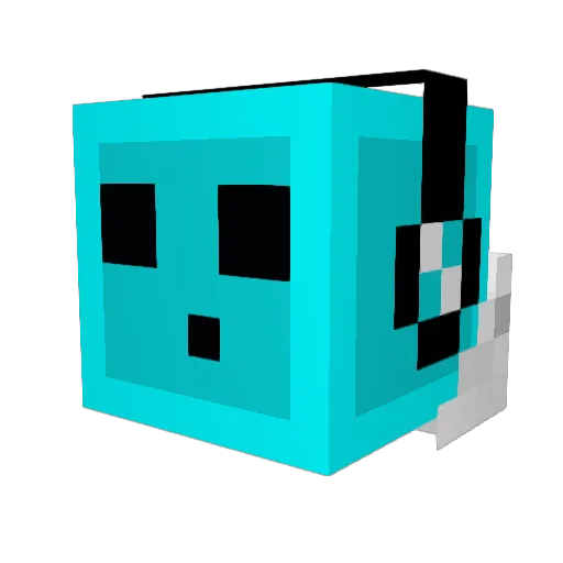 JHIZZLE2021 Minecraft avatar head, 3D render