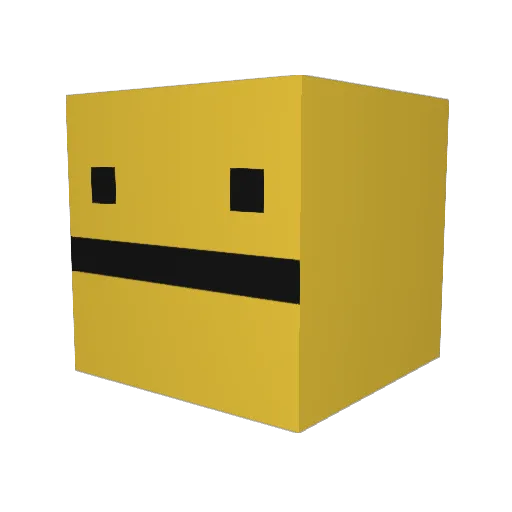 JHJ123123 Minecraft avatar head, 3D render