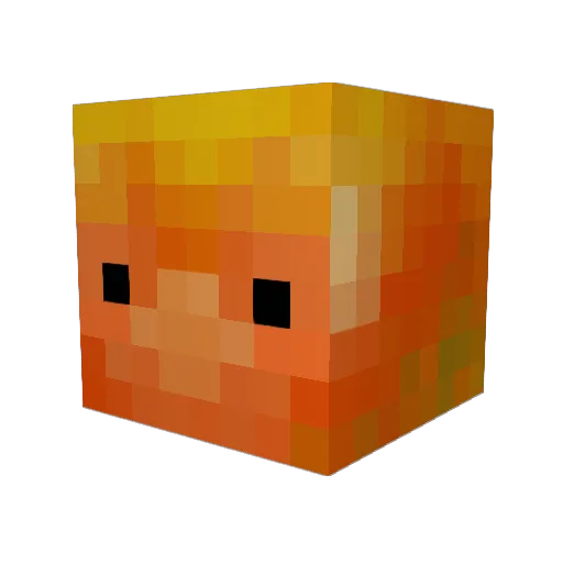JHOLOXD Minecraft avatar head, 3D render