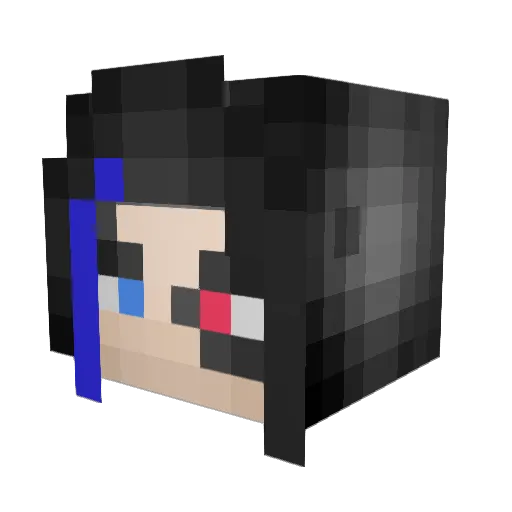 JHONN6230 Minecraft avatar head, 3D render