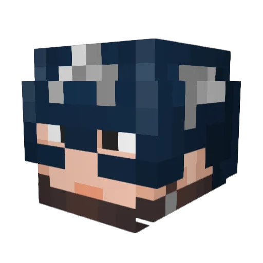 JHON_LIN Minecraft avatar head, 3D render