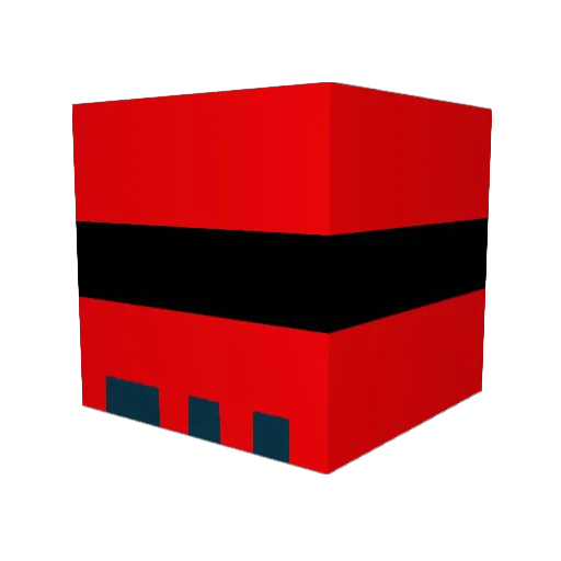 JHPWD Minecraft avatar head, 3D render
