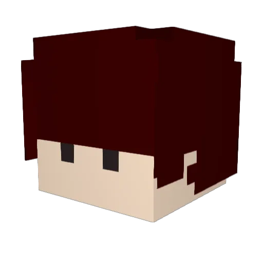 JH_Kino Minecraft avatar head, 3D render
