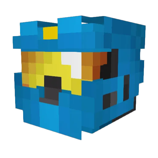 JHinkles Minecraft avatar head, 3D render