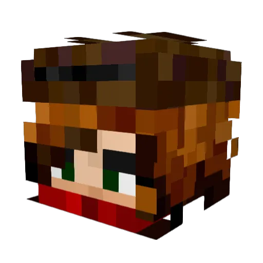 JHowdy Minecraft avatar head, 3D render