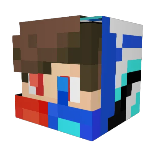 JHumble Minecraft avatar head, 3D render