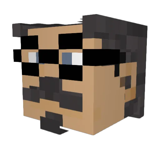 JHunter18 Minecraft avatar head, 3D render